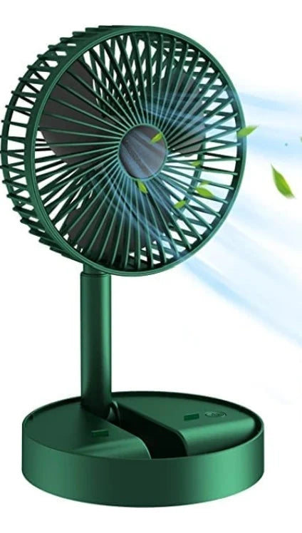 Table Fan High Speed – 2100 RPM Powerful rechargeable fan With 3 Speed Airflow | Noiseless portable fan for home,office,Kitchen| 1800 mAh charging battery fan for Desk