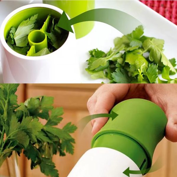 Manual Twist Herb & Herb Mill Chopper Herb Grinder Spice Mill Parsley Shredder Chopper Fruit Vegetable Cutter New Creative Cooking Tools(random Color)