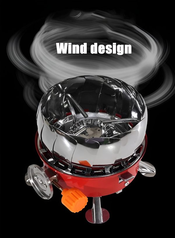 Outdoor Round Windproof Camping Stove | Mini Gas Stove For Camping And Cooking