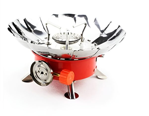 Outdoor Round Windproof Camping Stove | Mini Gas Stove For Camping And Cooking